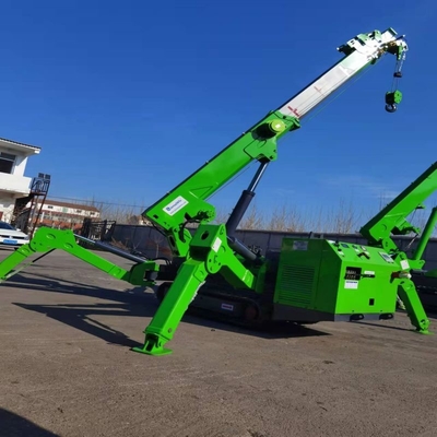 кран на гусеничном ходе паука двигателя 5ton EPA с гидравлическим телескопичным аутриггером
