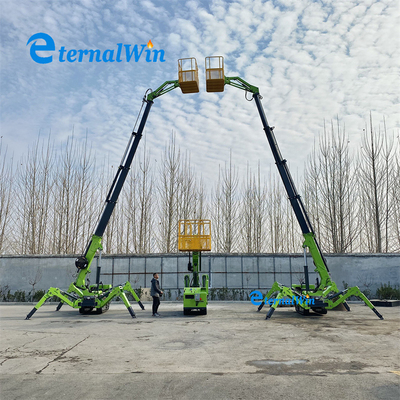 Дизельное двигатель Crawler Spider Aerial Рабочая платформа 12м 14м