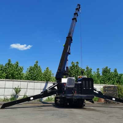 оборудование сверхмощного паука крана на гусеничном ходе паука 5T 10T поднимаясь с корзиной