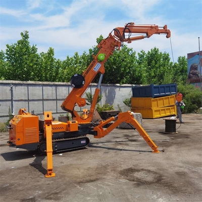 Кран паука Crawler крана паука электрического двигателя отслеживаемый двигателем дизеля с кливером мухы