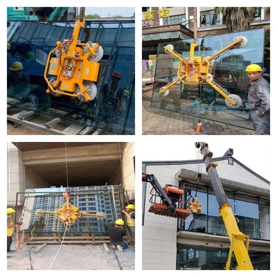 Lifter вакуума электрического Lifter панели вращения 400kg стеклянного стеклянный с высасывателями 4pcs