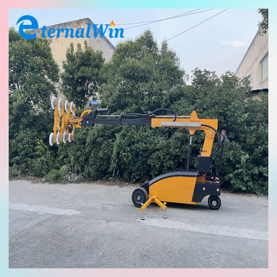 Индивидуальный вакуумный подъемник для стекла грузоподъемностью 800 кг с поворотом на 360 градусов и максимальной высотой подъема 5 м