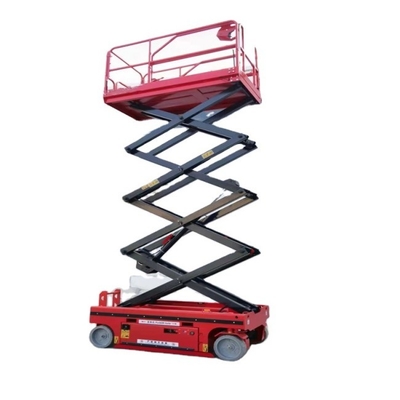 Электрические самоходные Scissor красный цвет подъема Scissor платформа 10m Lifter 12m
