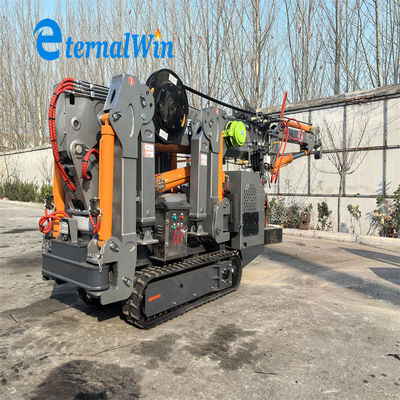 Паукообразный гусеничный кран грузоподъемностью 8 тонн с максимальным рабочим радиусом 8,6 м и длиной гуська 9,6 метров