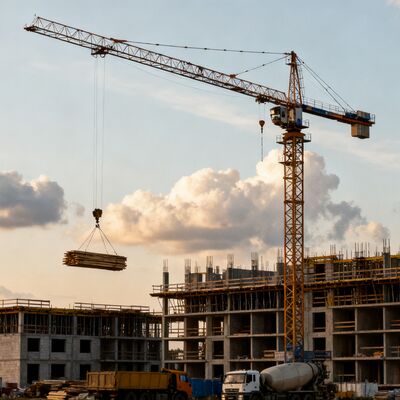 Кран для подъема грузов 0,5 м/мин. Сверхмощный, индивидуальный промышленный башенный кран, предназначенный для тяжелых грузов и перемещения материалов